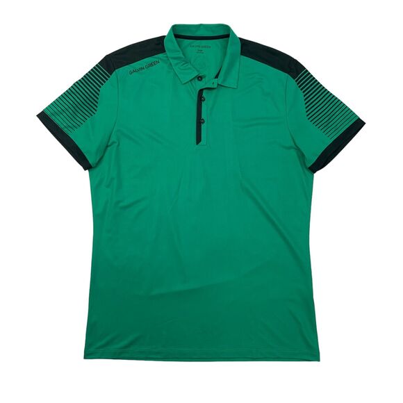 Galvin Green Polo Shirt Mens L Large SLIM Fit Stretch Performance Golf - Picture 1 of 11